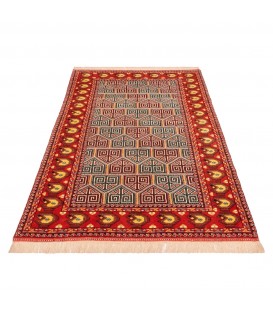 فرش دستباف دو و نیم متری ترکمن کد 141077
