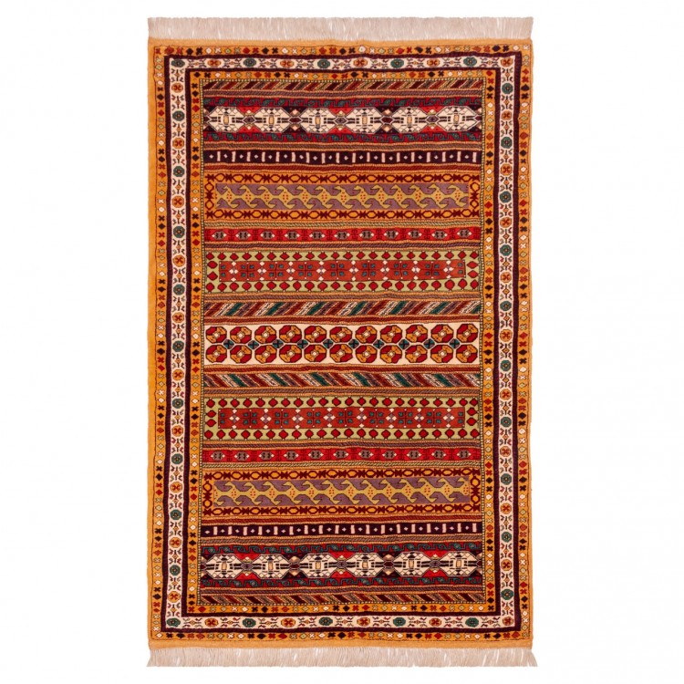 イランの手作りカーペット トルクメン 番号 141089 - 134 × 210