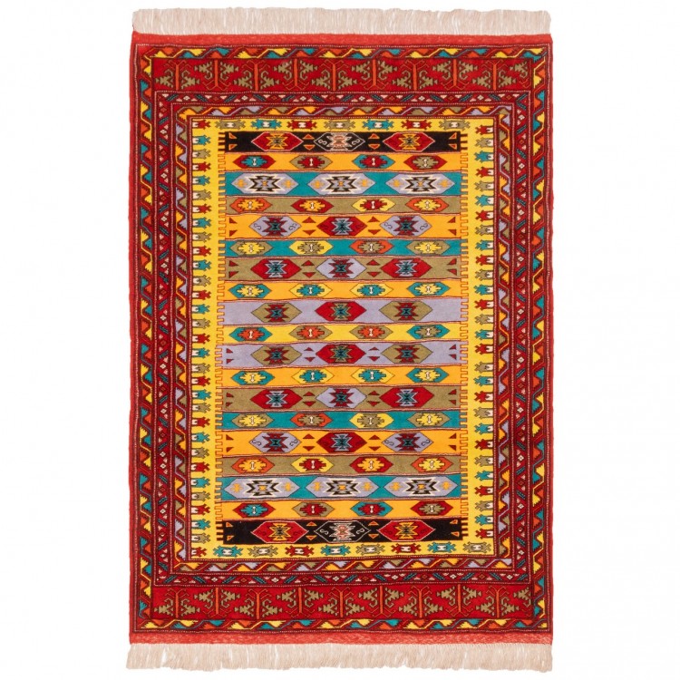 イランの手作りカーペット トルクメン 番号 141091 - 137 × 190