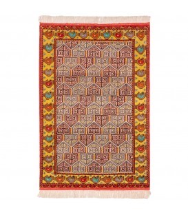 イランの手作りカーペット トルクメン 番号 141093 - 137 × 200
