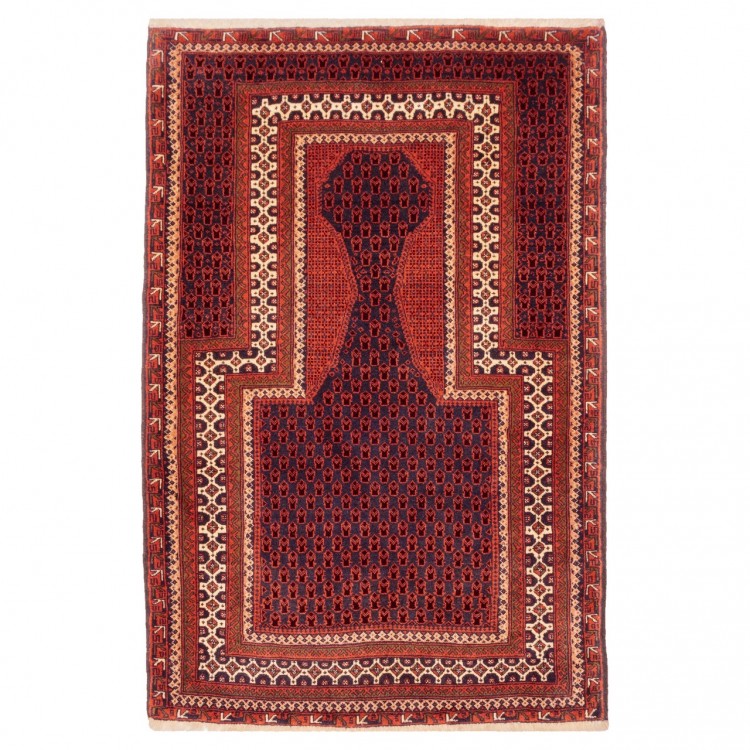 イランの手作りカーペット バルーチ 番号 141106 - 102 × 153