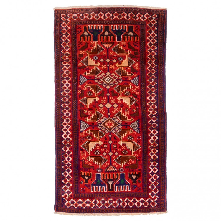 Персидский ковер ручной работы Baluch Код 141114 - 100 × 184