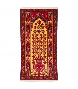 イランの手作りカーペット バルーチ 番号 141115 - 107 × 200