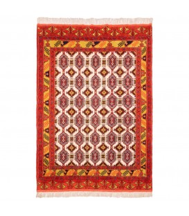 イランの手作りカーペット トルクメン 番号 141120 - 136 × 192