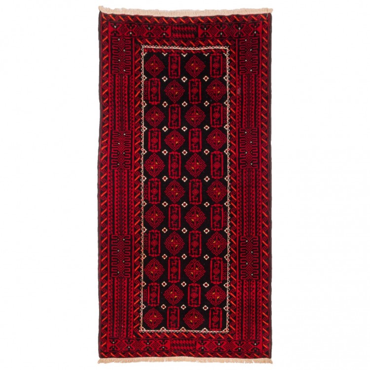 Tappeto persiano Baluch annodato a mano codice 141118 - 110 × 210