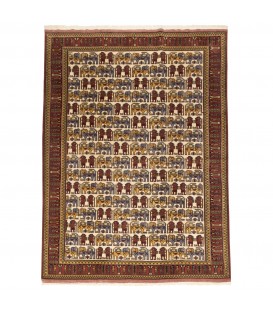 Персидский ковер ручной работы туркменский Код 141066 - 210 × 270