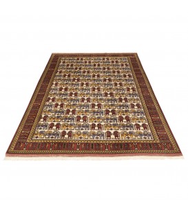 Персидский ковер ручной работы туркменский Код 141066 - 210 × 270