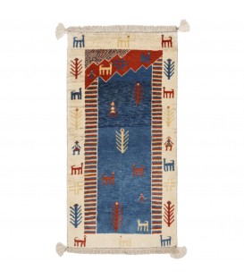 Gabbeh persiano Fars annodato a mano codice 171583 - 72 × 140