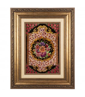 イランの手作り絵画絨毯 コム 番号 902019