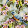 تابلو فرش دستباف پرنده ها و شکوفه های بهاری تبریز کد 902026