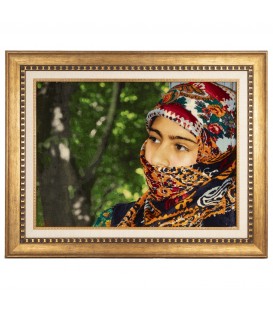 イランの手作り絵画絨毯 タブリーズ 番号 902064