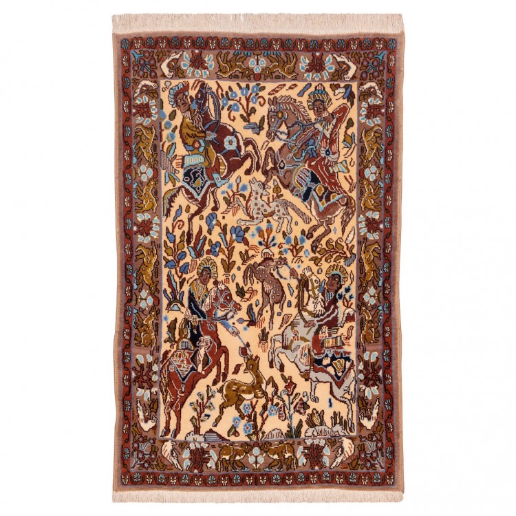Персидский ковер ручной работы Кома Код 181040 - 74 × 119