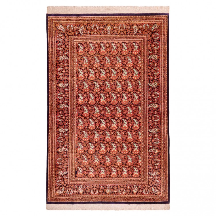 Tappeto persiano Qom annodato a mano codice 181050 - 78 × 119