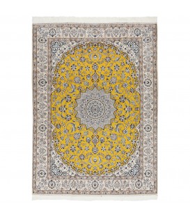 イランの手作りカーペット ナイン 番号 180043 - 150 × 200