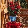 イランの手作り絵画絨毯 タブリーズ 番号 902068