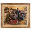 イランの手作り絵画絨毯 タブリーズ 番号 902120