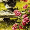 تابلو فرش دستباف گل در چمن تبریز کد 902125