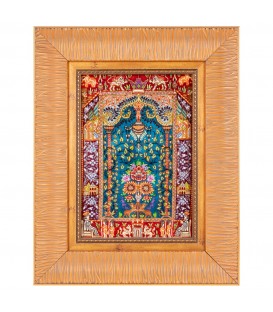 Tableau tapis persan Qom fait main Réf ID 902136
