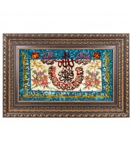 イランの手作り絵画絨毯 タブリーズ 番号 902168