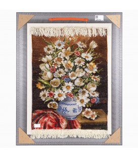 イランの手作り絵画絨毯 タブリーズ 番号 902155