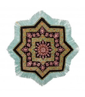 فرش دستباف رومیزی قم کد 172036