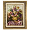 تابلو فرش گالری سی پرشیا طرح گل با گلدان روی میز کد 901282