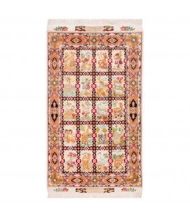 イランの手作りカーペット タブリーズ 番号 172097 - 77 × 125