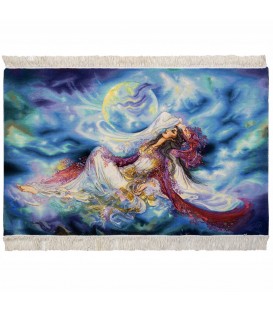 イランの手作り絵画絨毯 タブリーズ 番号 793001