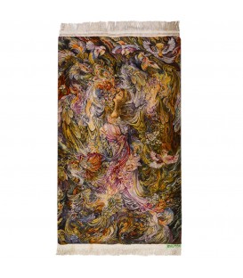 イランの手作り絵画絨毯 タブリーズ 番号 793006