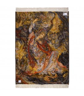 イランの手作り絵画絨毯 タブリーズ 番号 793009