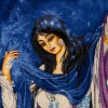 イランの手作り絵画絨毯 タブリーズ 番号 793010