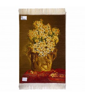 イランの手作り絵画絨毯 タブリーズ 番号 793049