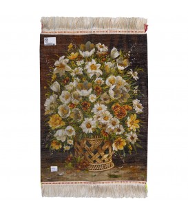 Tableau tapis persan Tabriz fait main Réf ID 793059