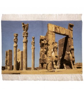Tableau tapis persan Tabriz fait main Réf ID 793064