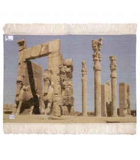 イランの手作り絵画絨毯 タブリーズ 番号 793064