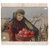 Tableau tapis persan Tabriz fait main Réf ID 793072