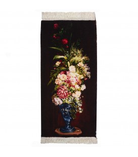 تابلو فرش دستباف گل در گلدان تبریز کد 793041