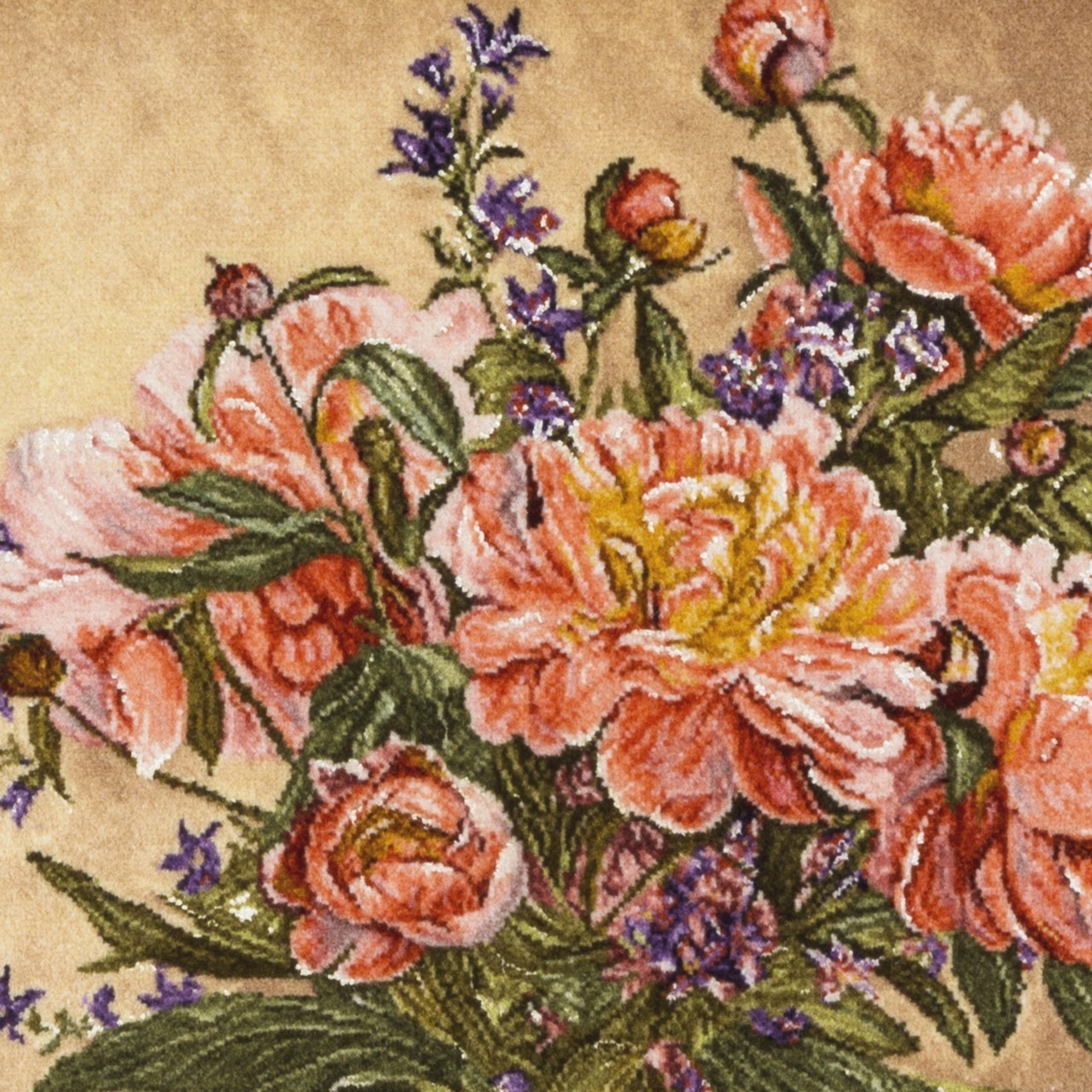 تابلو فرش گالری سی پرشیا طرح گل با گلدان کد 901296