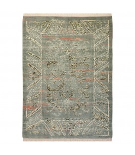 Tappeto persiano Tabriz annodato a mano codice 701242 - 159 × 214