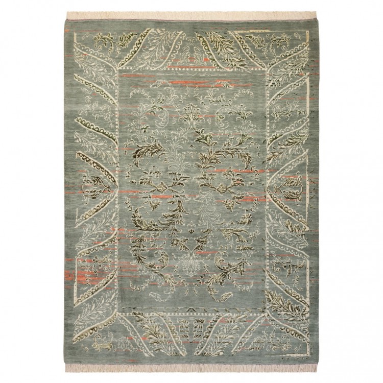 Tappeto persiano Tabriz annodato a mano codice 701242 - 159 × 214