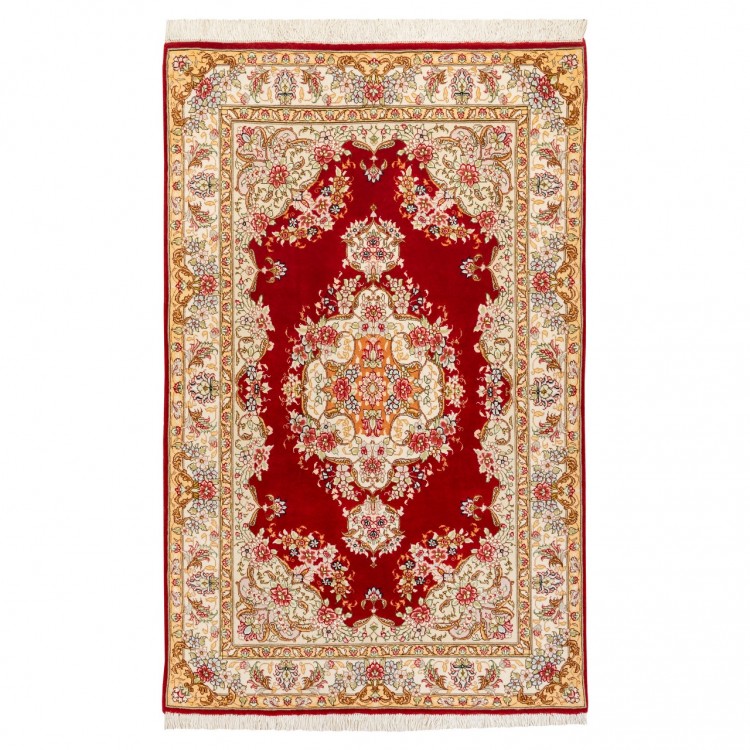 イランの手作りカーペット タブリーズ 番号 701298 - 102 × 163