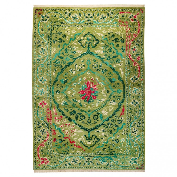 Персидский ковер ручной работы Тебриз Код 701184 - 203 × 295