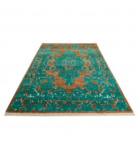 イランの手作りカーペット タブリーズ 番号 701190 - 200 × 299