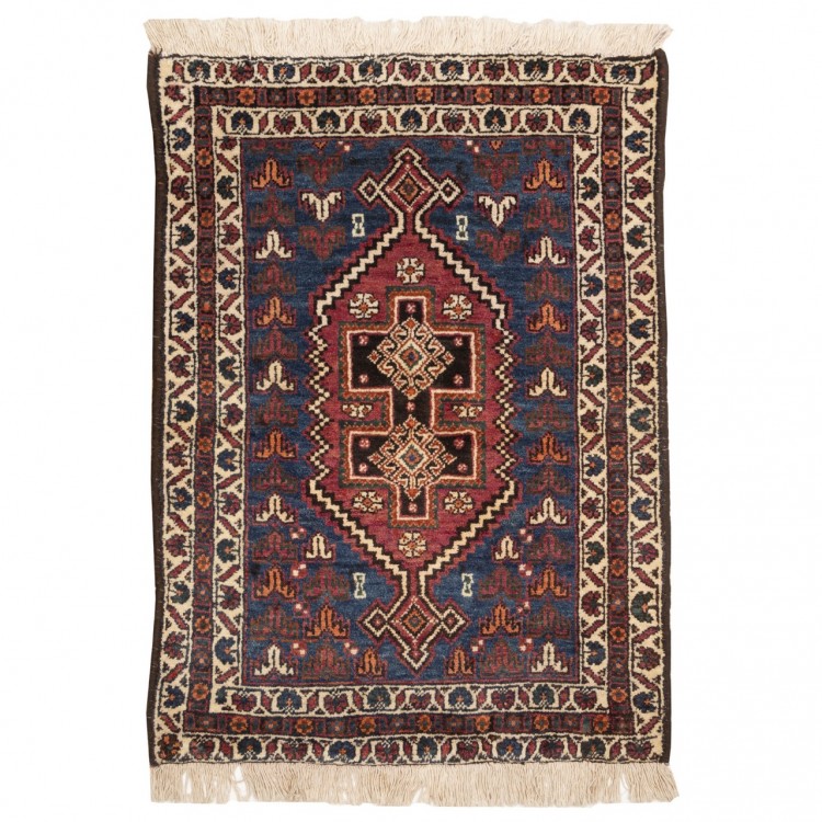 イランの手作りカーペット イスファハン 番号 184027 - 52 × 72
