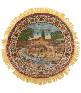 Tapis persan Tabriz fait main Réf ID 184037 - 110 × 110