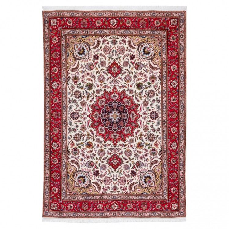 イランの手作りカーペット タブリーズ 番号 183021 - 151 × 218