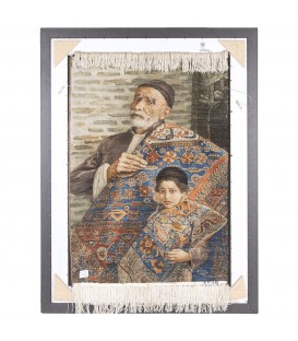 Tappeto persiano Tabriz a disegno pittorico codice 913001