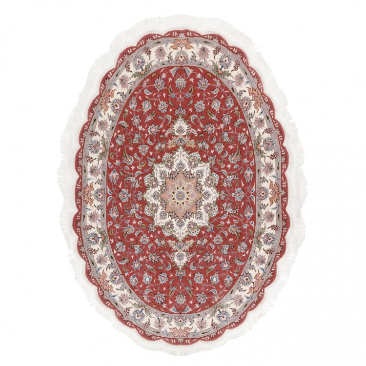 イランの手作りカーペット タブリーズ 番号 183096 - 144 × 198