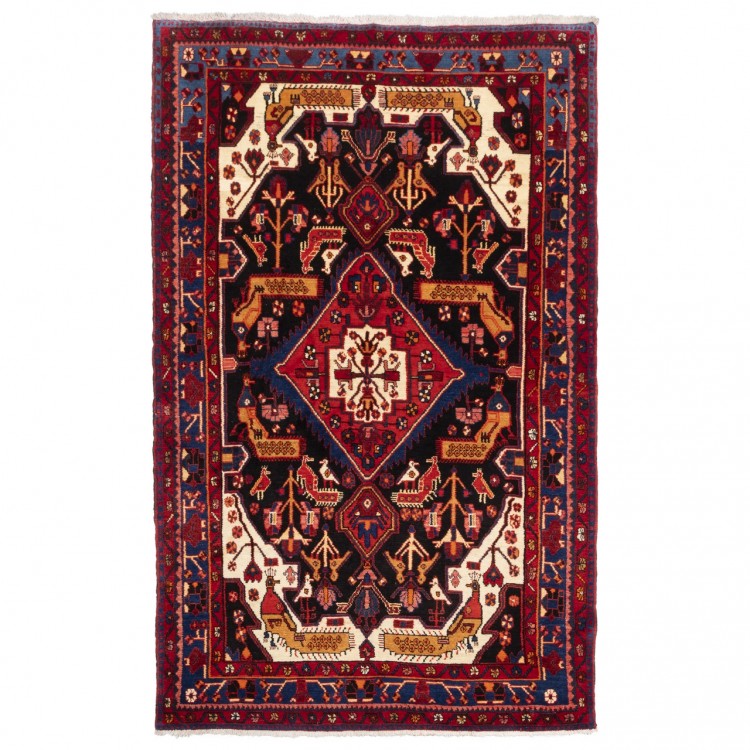 イランの手作りカーペット ナハヴァンド 番号 185001 - 158 × 250