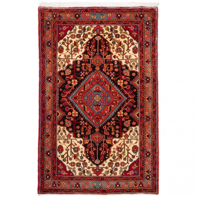 イランの手作りカーペット ナハヴァンド 番号 185004 - 150 × 236